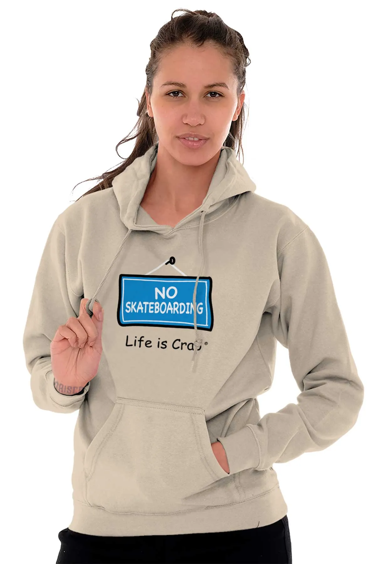 No Skateboarding Hoodie