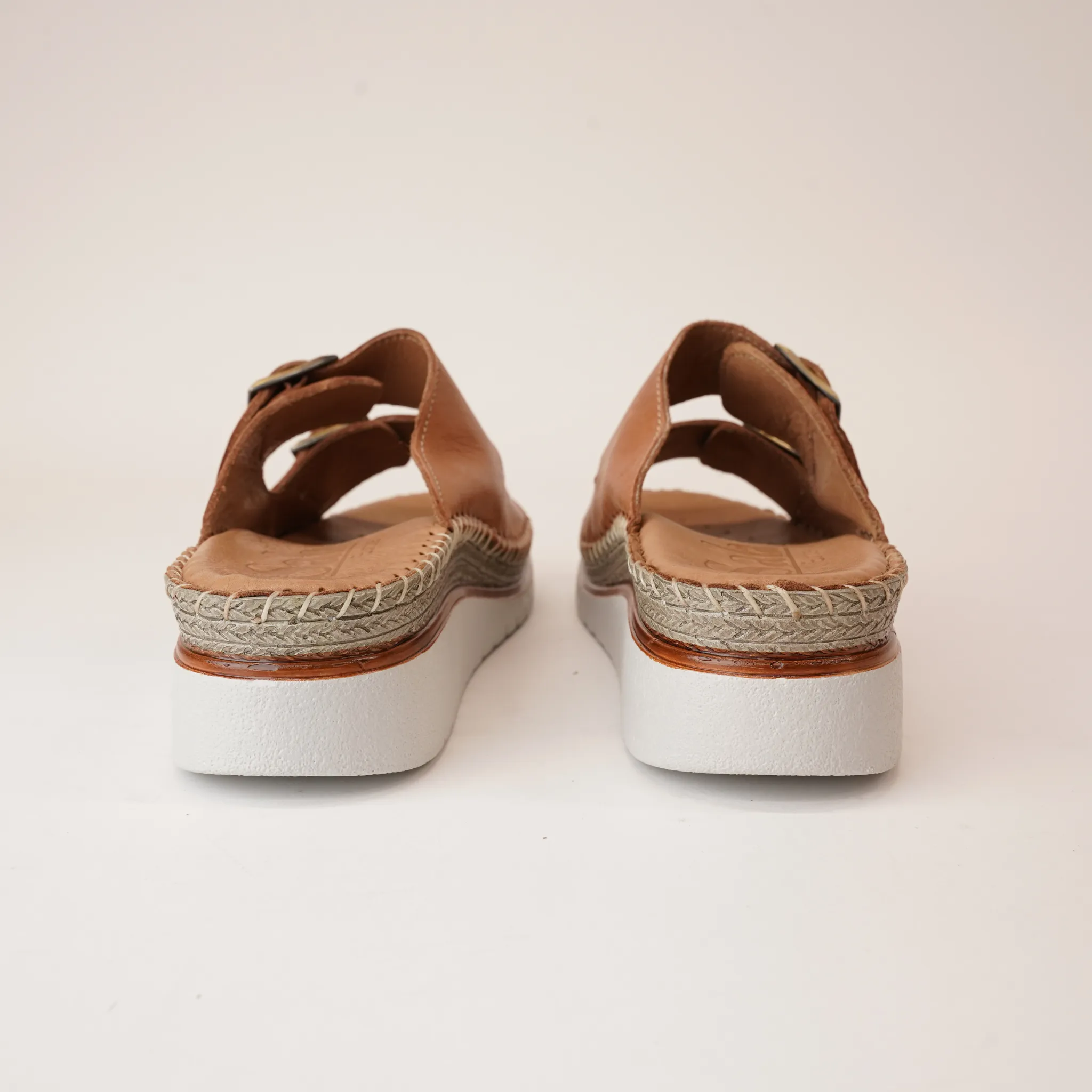 Oasis Coconut Leather Slides