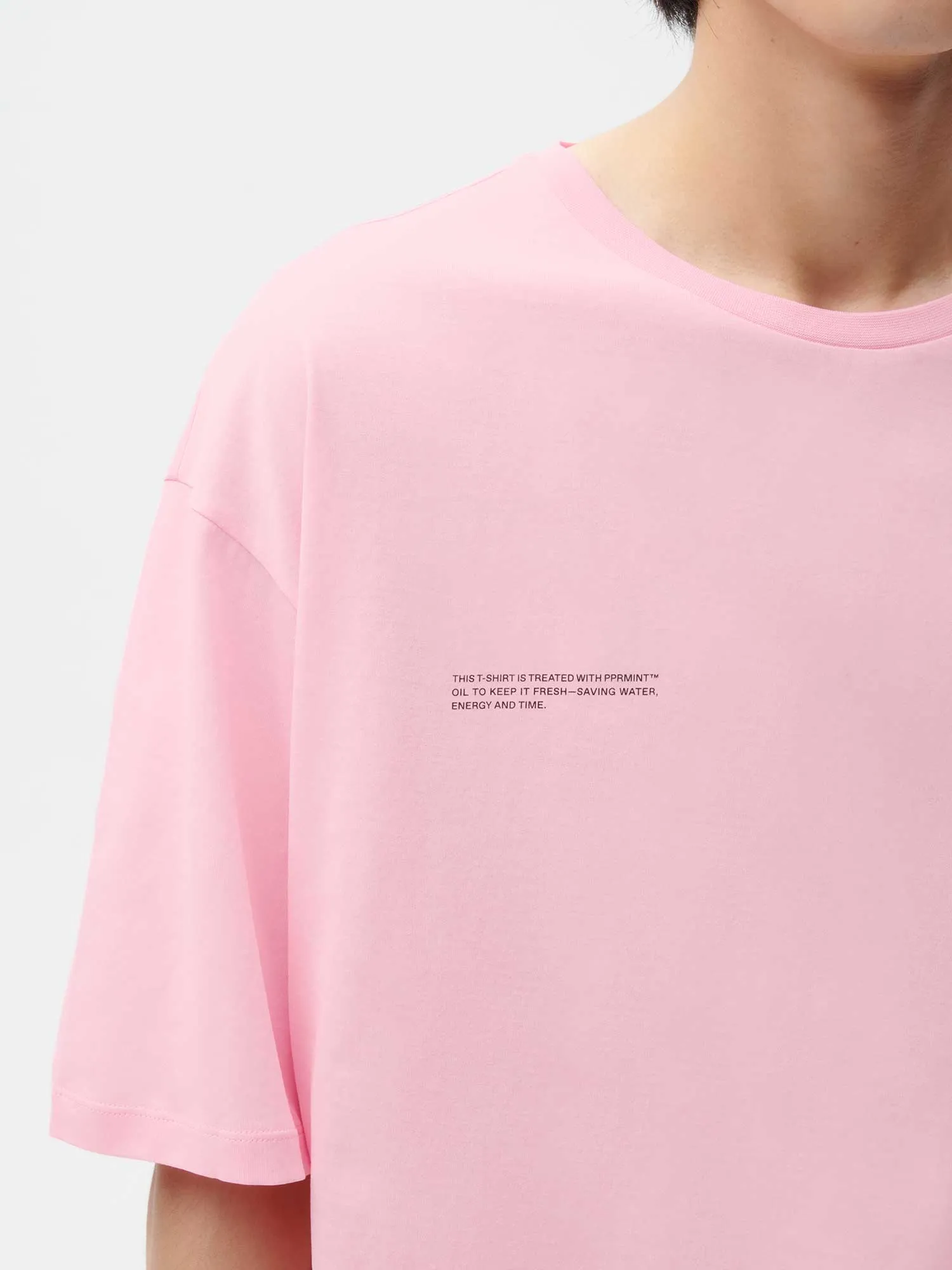 Organic Cotton Lightweight Skater T-shirt—sakura pink