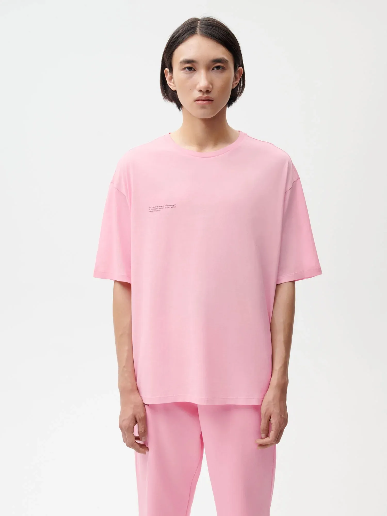 Organic Cotton Lightweight Skater T-shirt—sakura pink