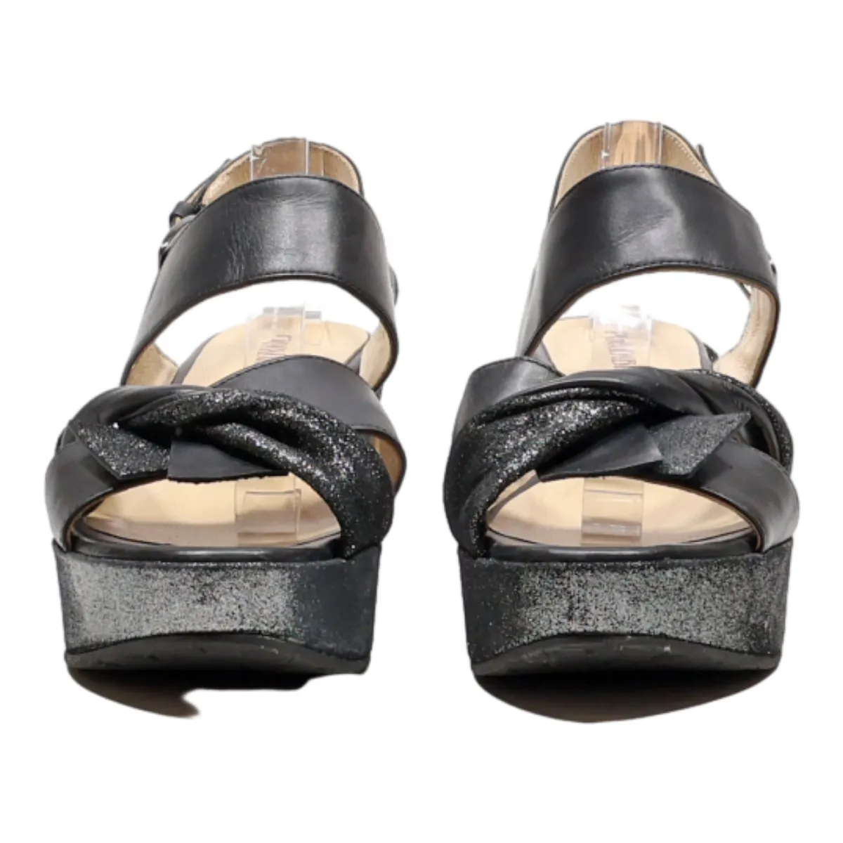 PINTO DI BLU Wedge Heels Black Synthetic Womens UK 5