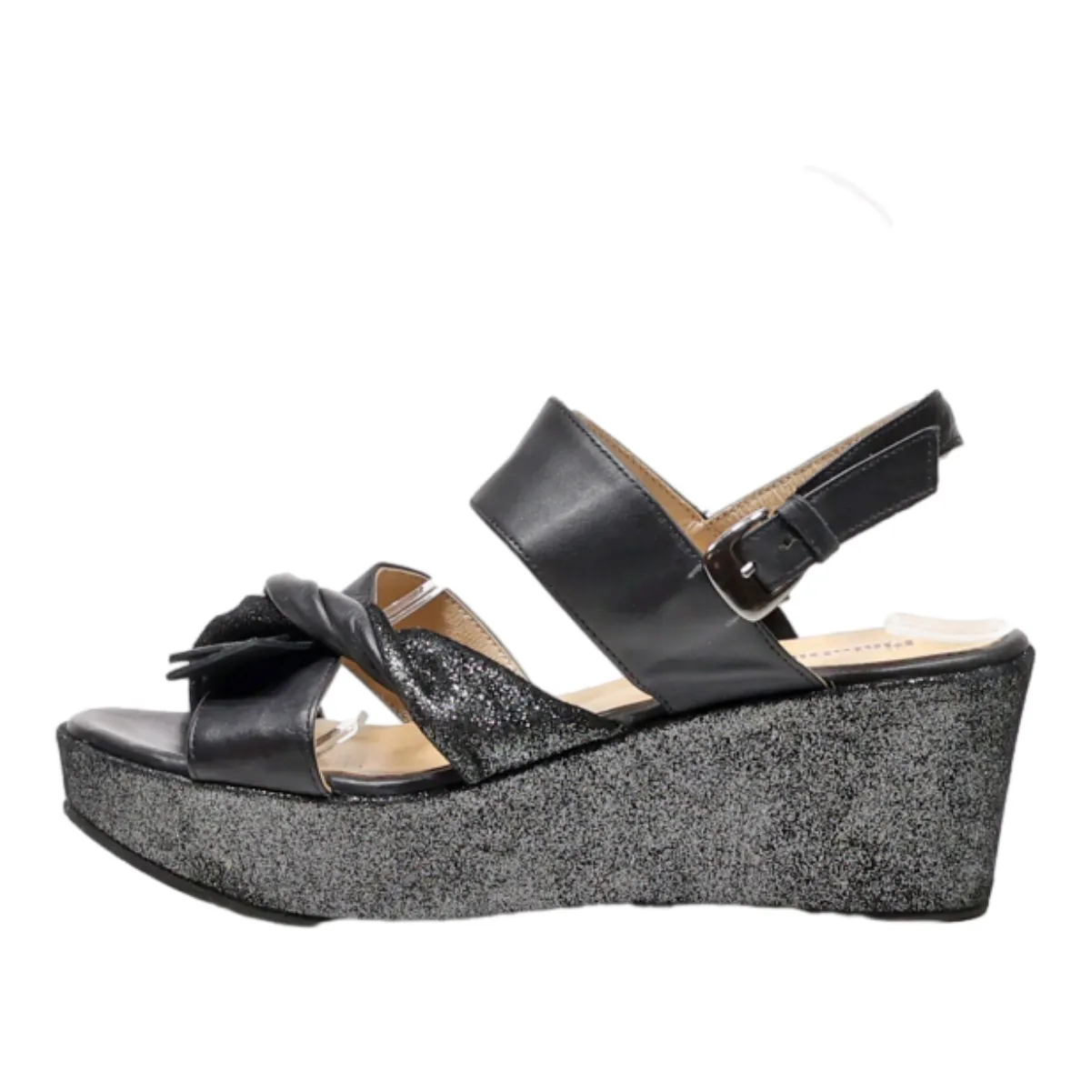 PINTO DI BLU Wedge Heels Black Synthetic Womens UK 5