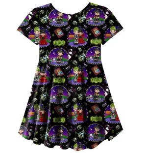 Precious Beetle Skater Dress