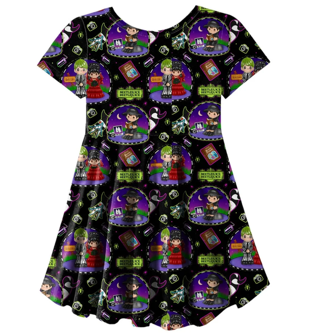 Precious Beetle Skater Dress