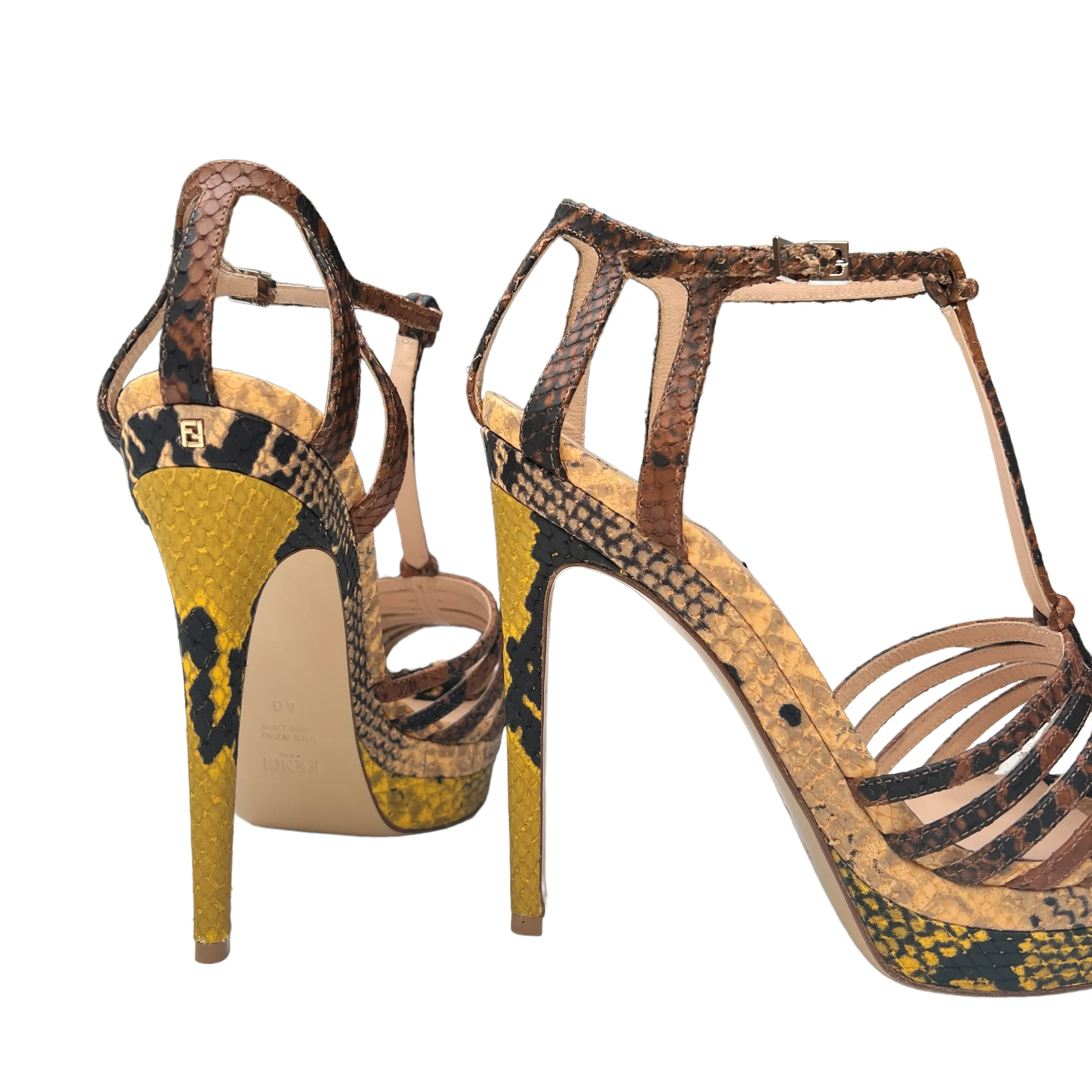 Python Embossed High-Heels -  10