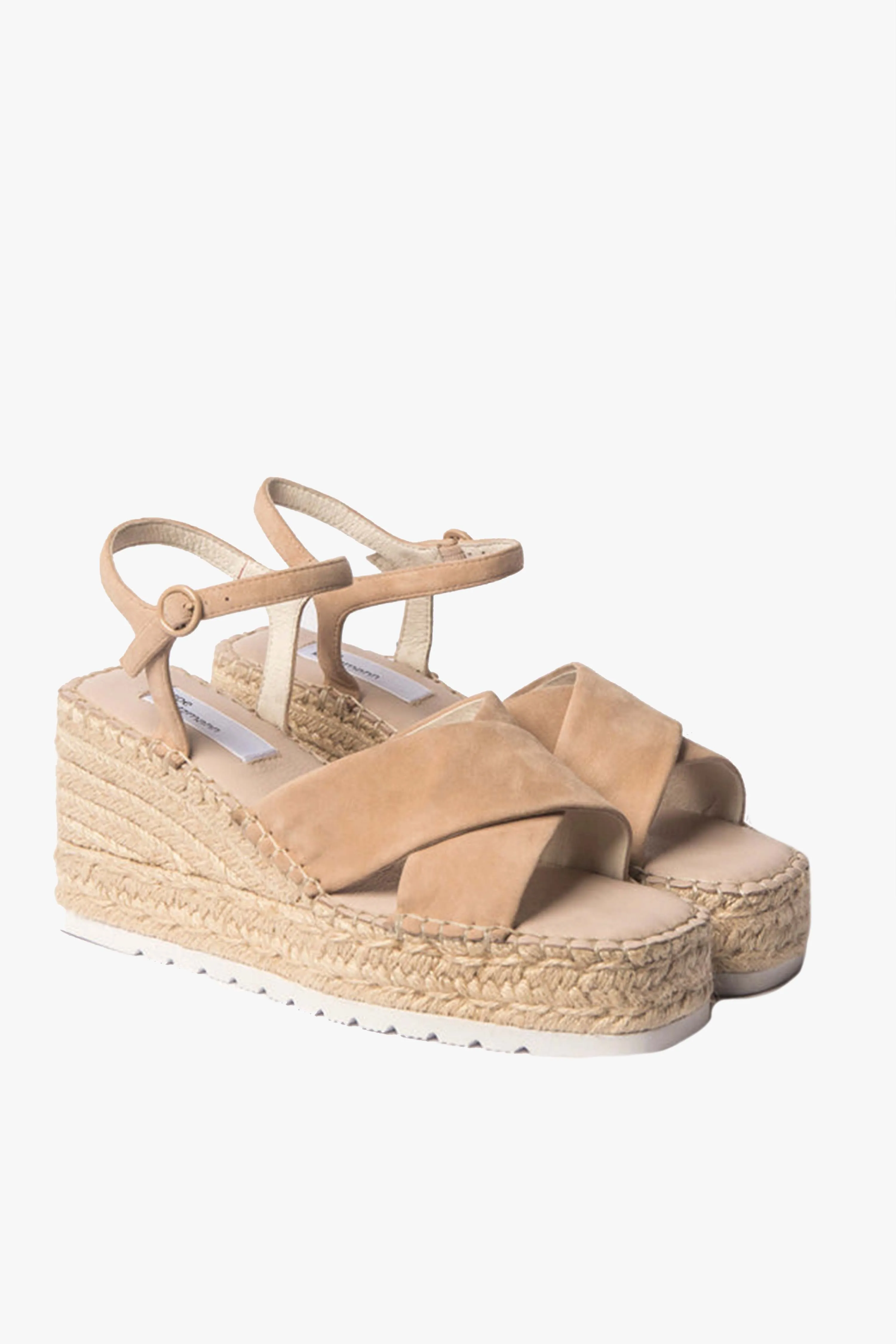 Quench Beige Suede Wedge Heel