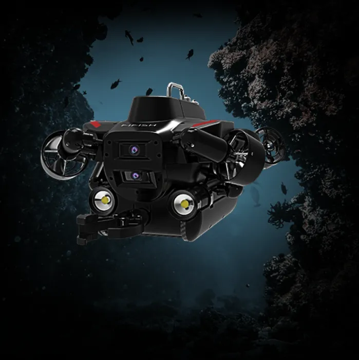 Qysea Pro W6 FIFISH Underwater Drone Robot Bundle | 388 Wh Capaclty | 350 Meters (1148 feet) Depth