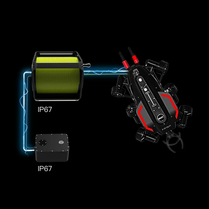 Qysea Pro W6 FIFISH Underwater Drone Robot Bundle | 388 Wh Capaclty | 350 Meters (1148 feet) Depth