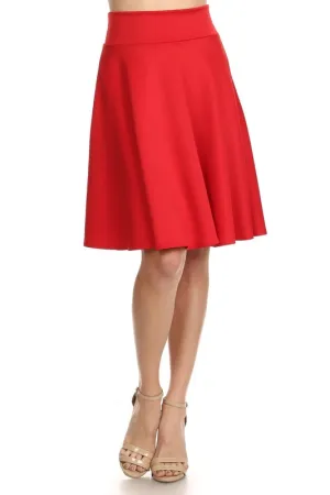 Red Skater Skirt
