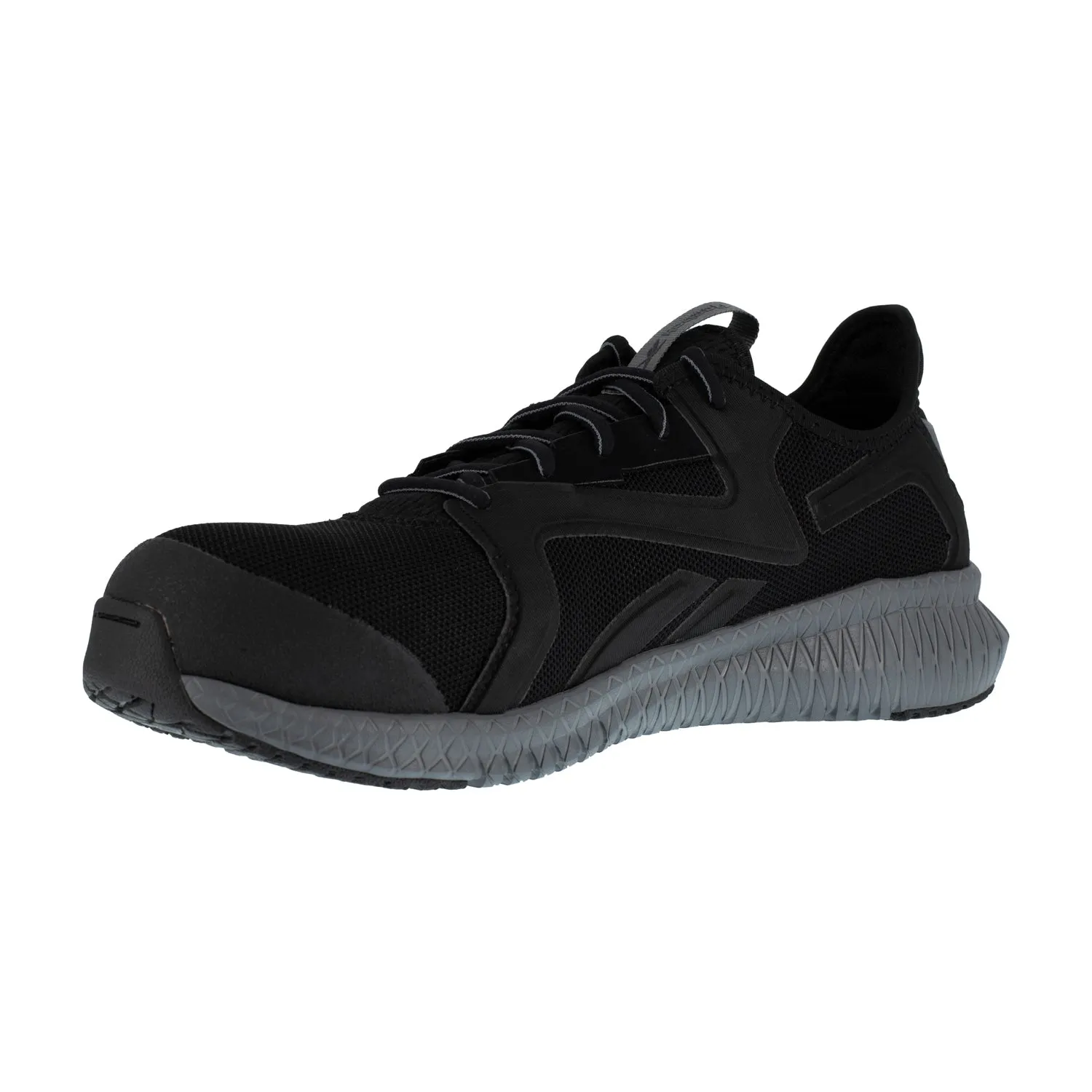 Reebok Mens Black/Grey Nylon Work Shoes Flexagon 3.0 CT