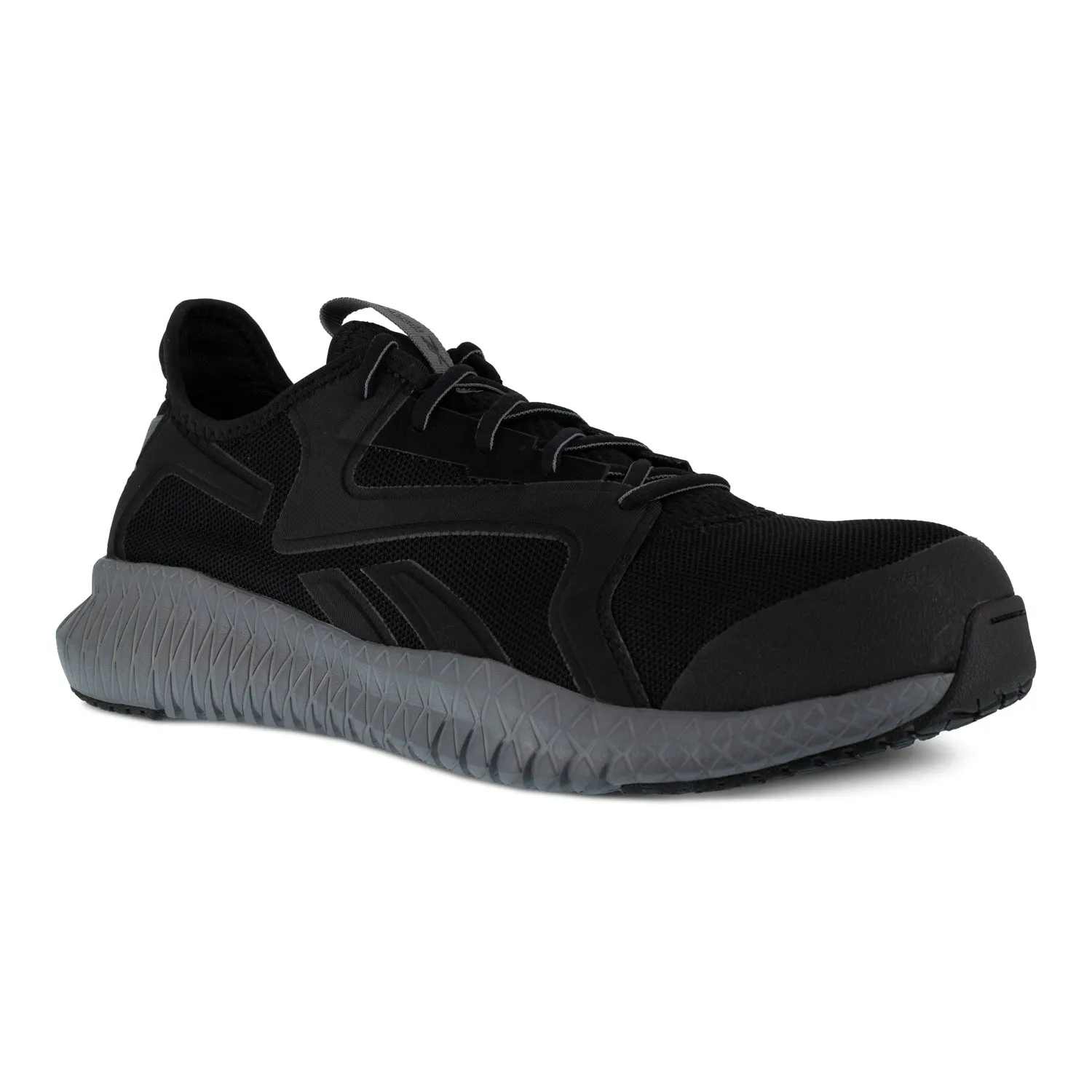 Reebok Mens Black/Grey Nylon Work Shoes Flexagon 3.0 CT