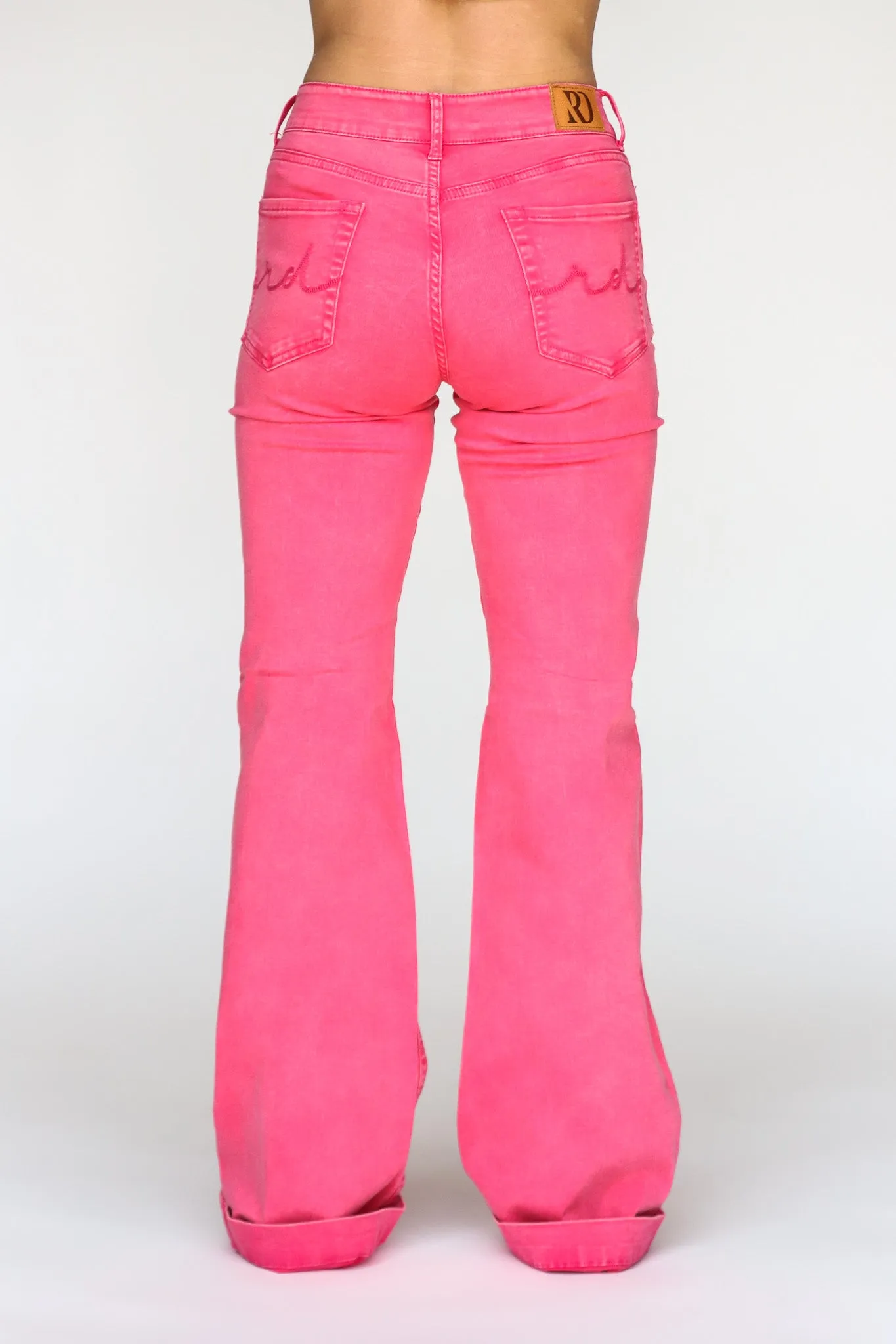 RETRO PINK SIGNATURE TROUSER DENIM
