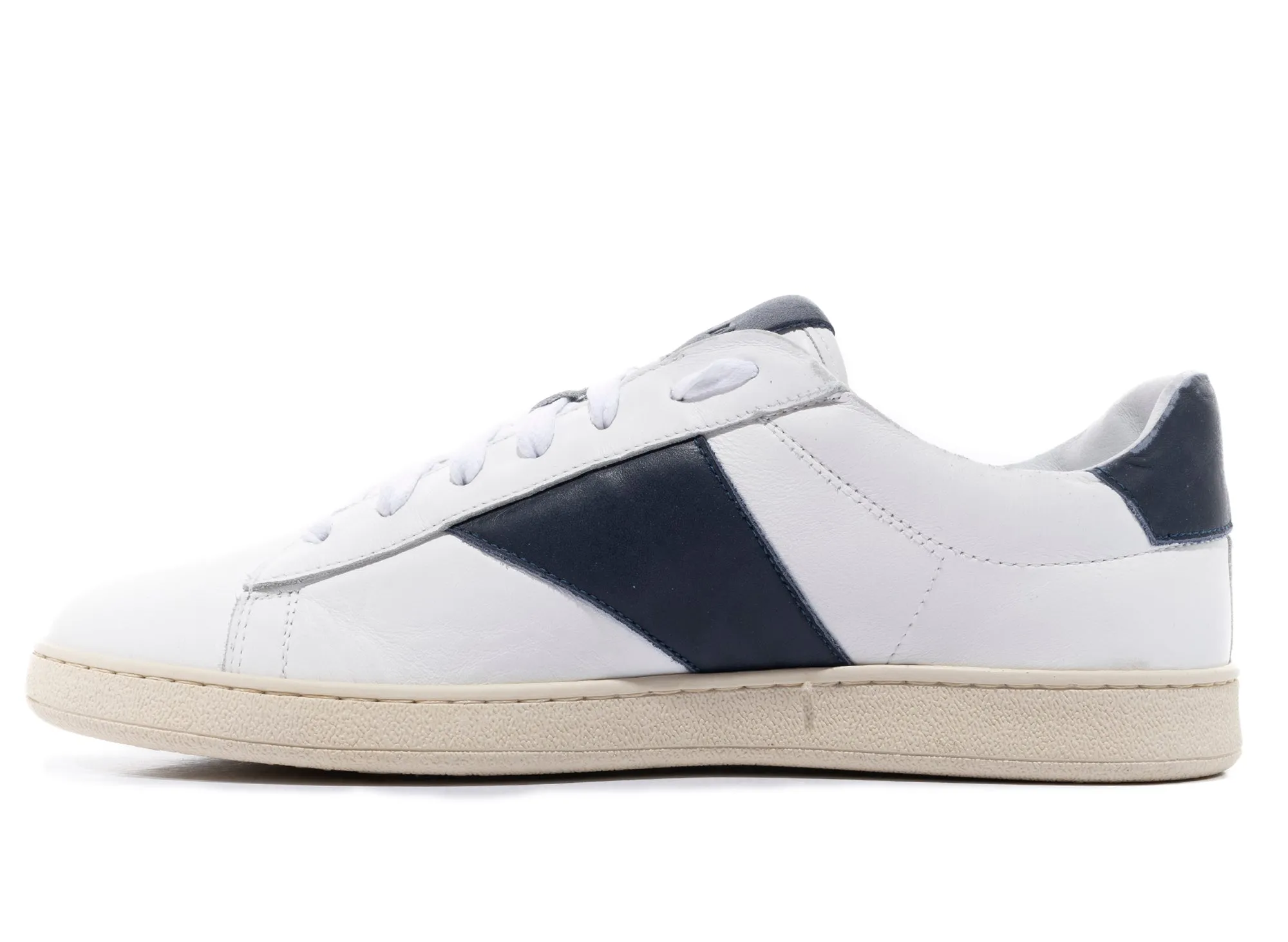 Rhude Court Shoe in White and Navy