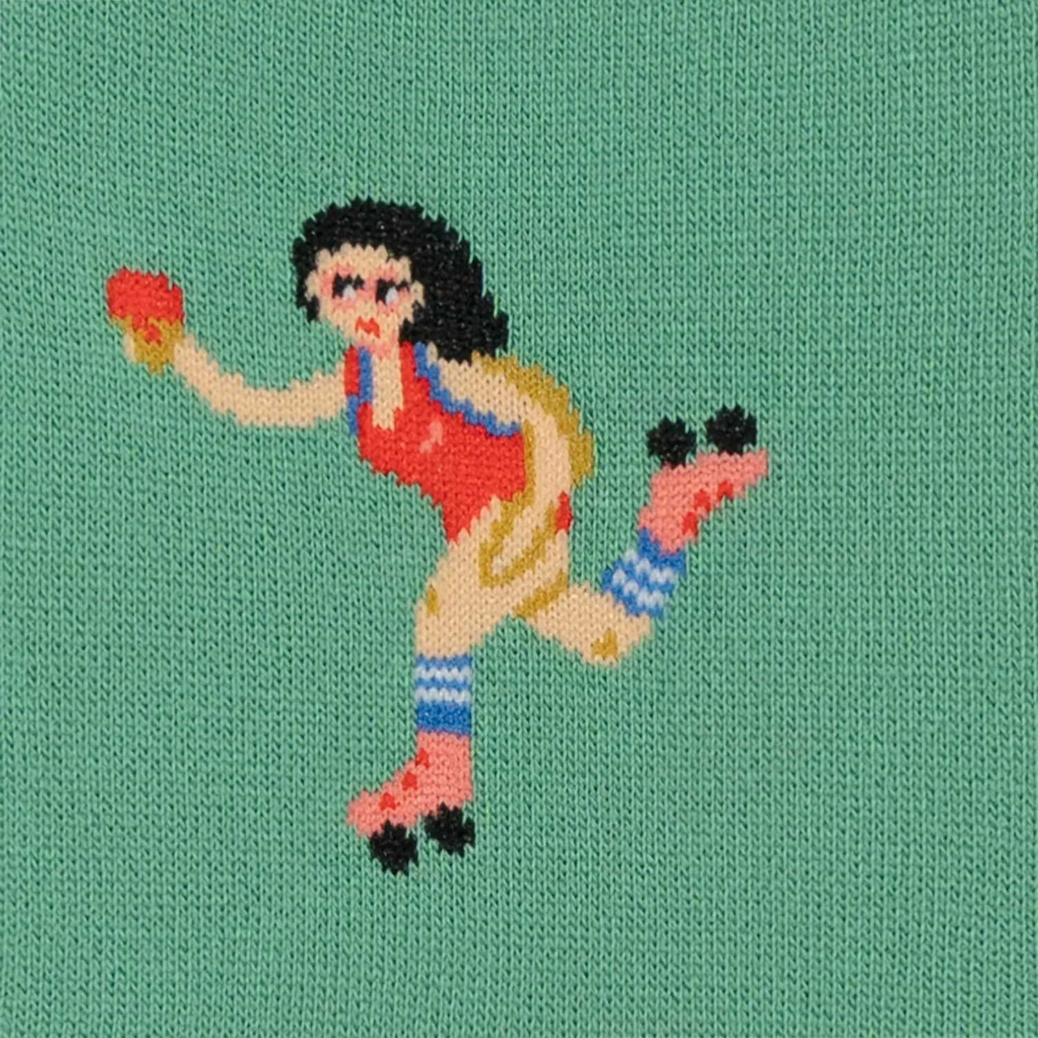 Roller Girl No Show - Turquoise
