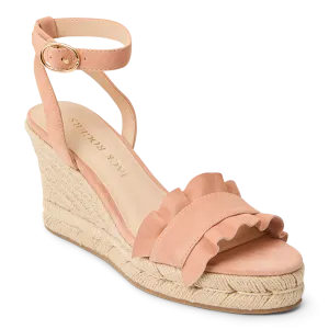 Rozette Ruffle Wedge