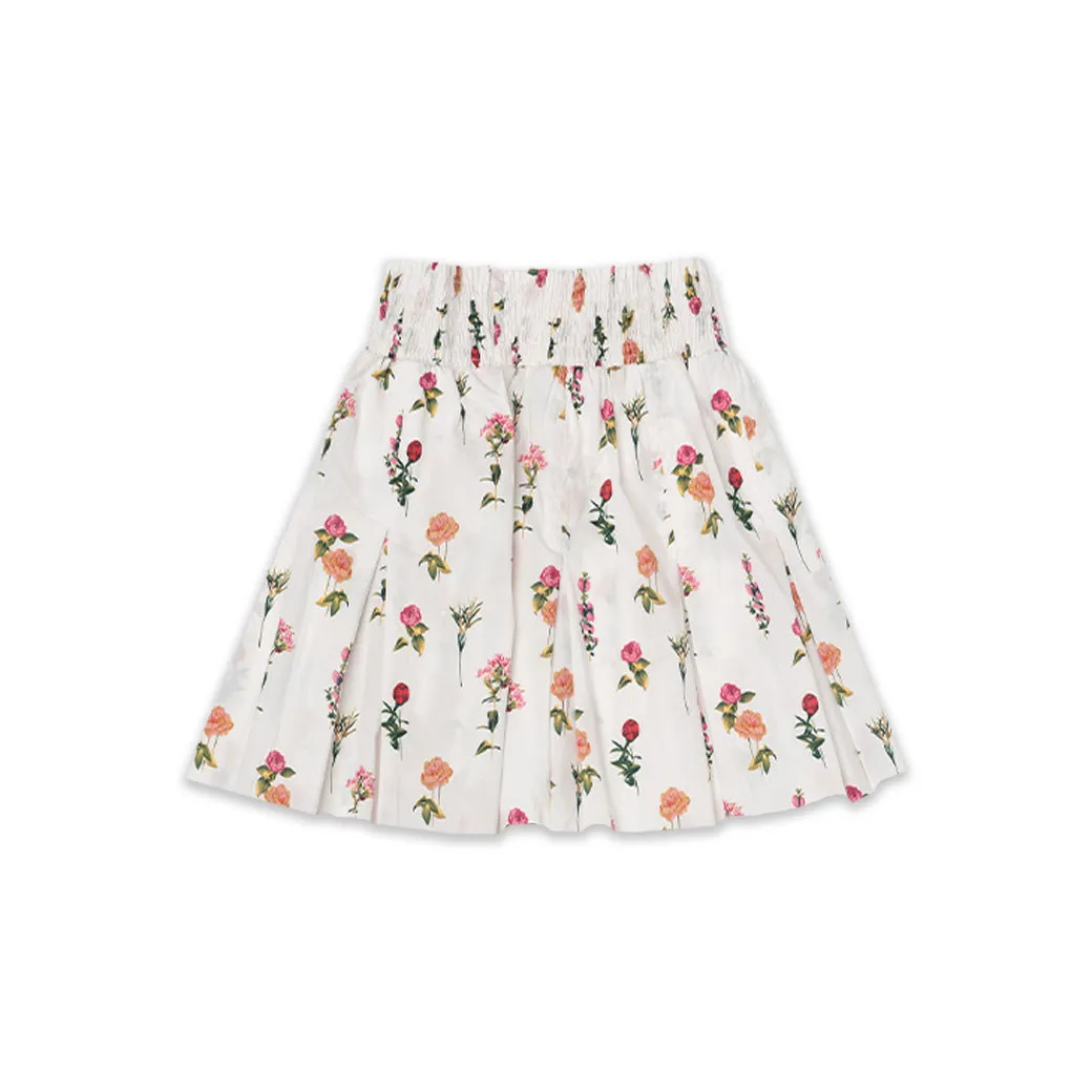 SAMPLE - Smocked Waist MINI Skirt - Bouquet