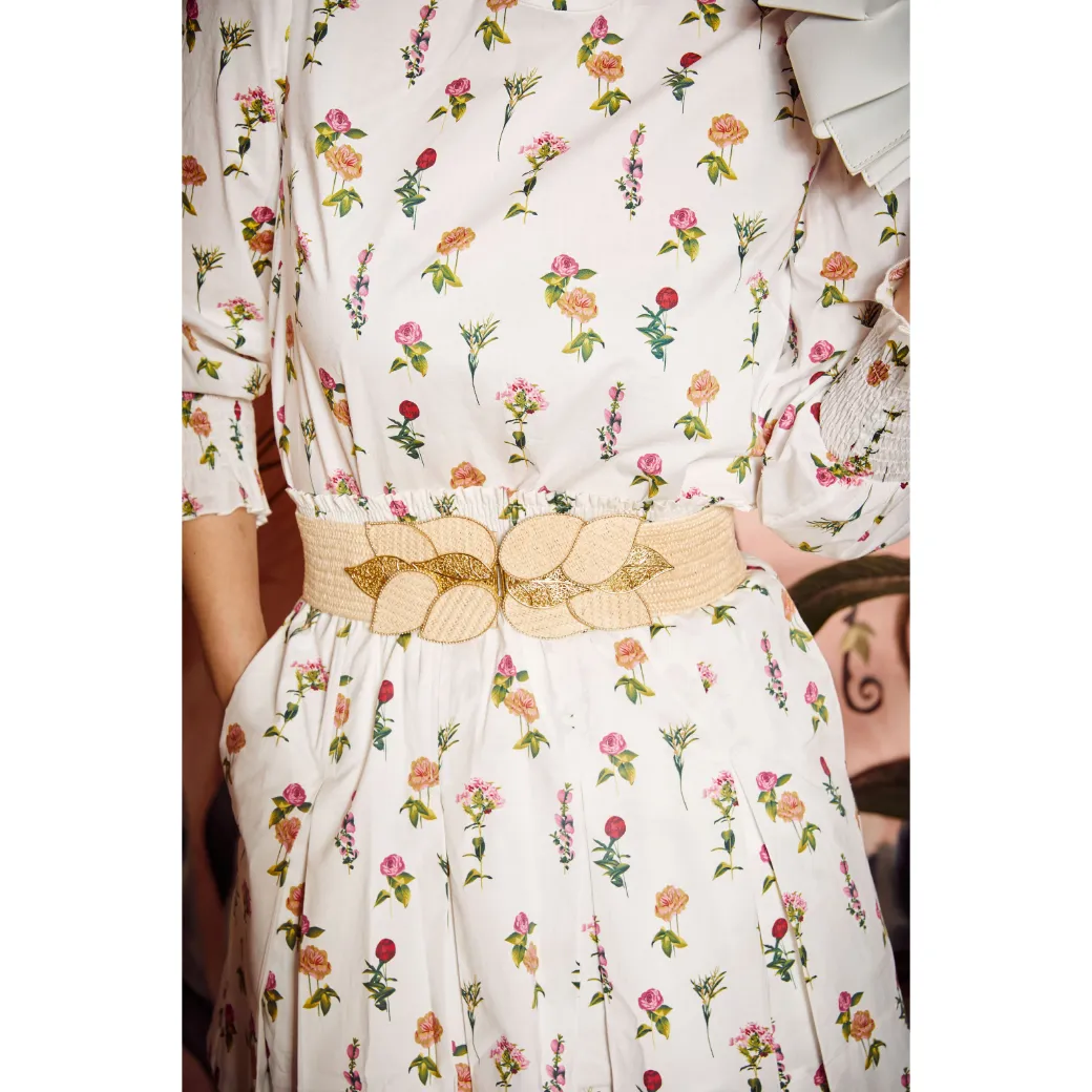 SAMPLE - Smocked Waist MINI Skirt - Bouquet