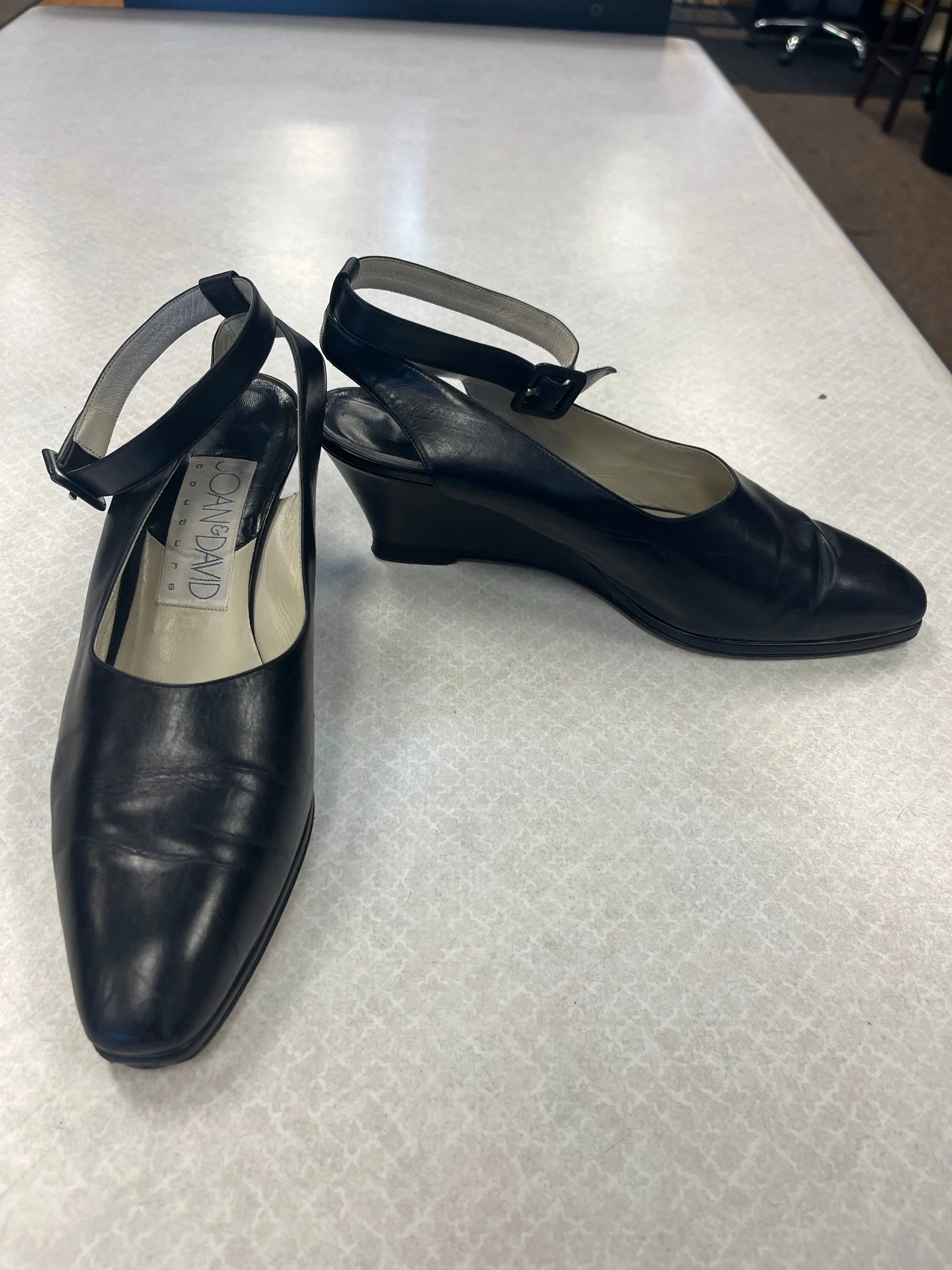 Shoes Heels Wedge By Joan And David In Black, Size: 7.5