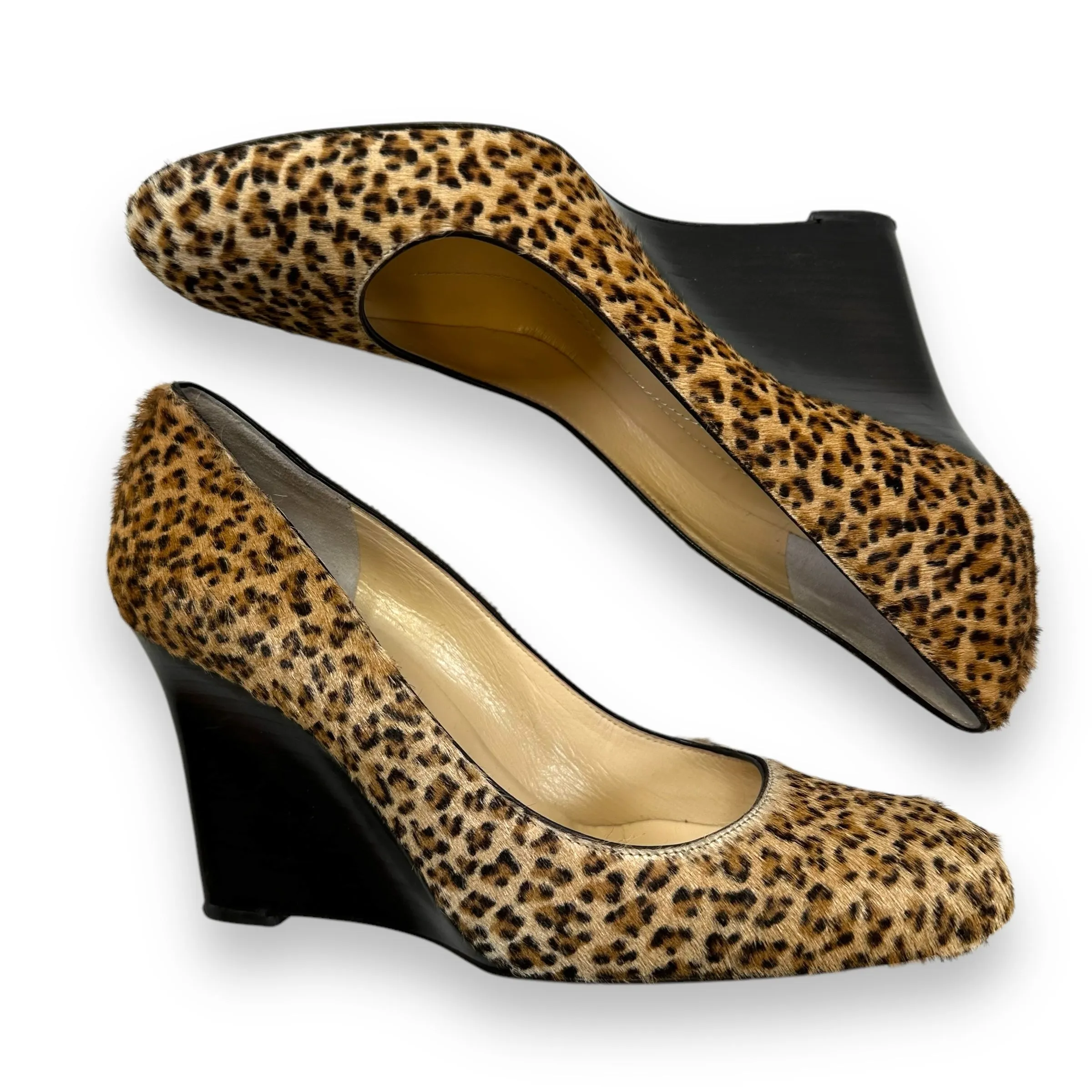 Shoes Heels Wedge By Kate Spade In Animal Print, Size: 7
