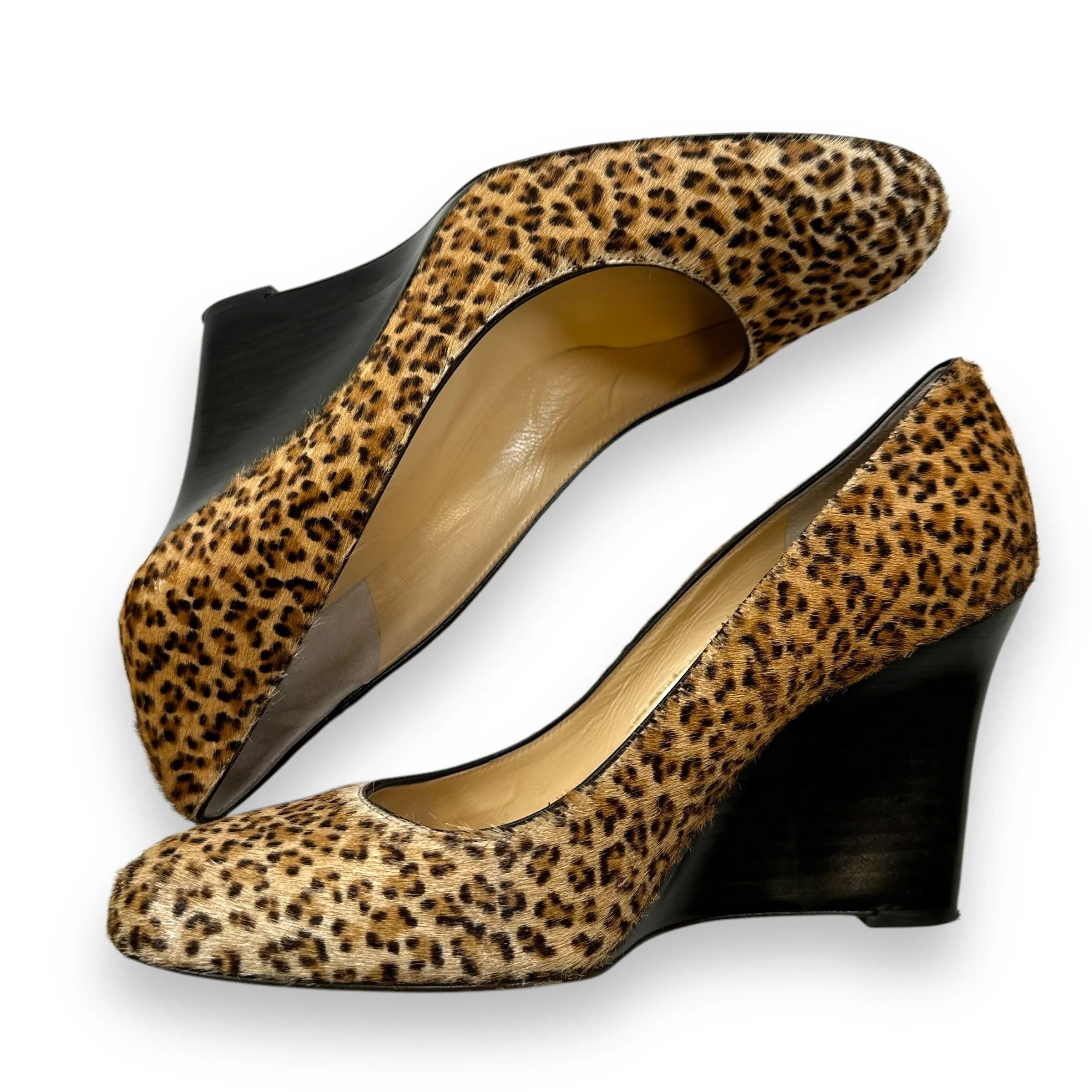 Shoes Heels Wedge By Kate Spade In Animal Print, Size: 7