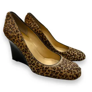 Shoes Heels Wedge By Kate Spade In Animal Print, Size: 7