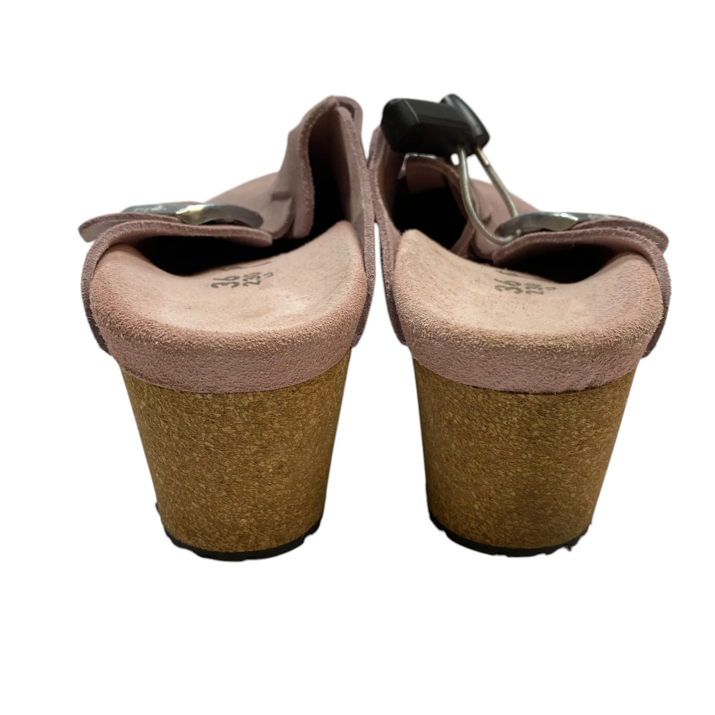 Shoes Heels Wedge By Papillio In Pink, Size: 5