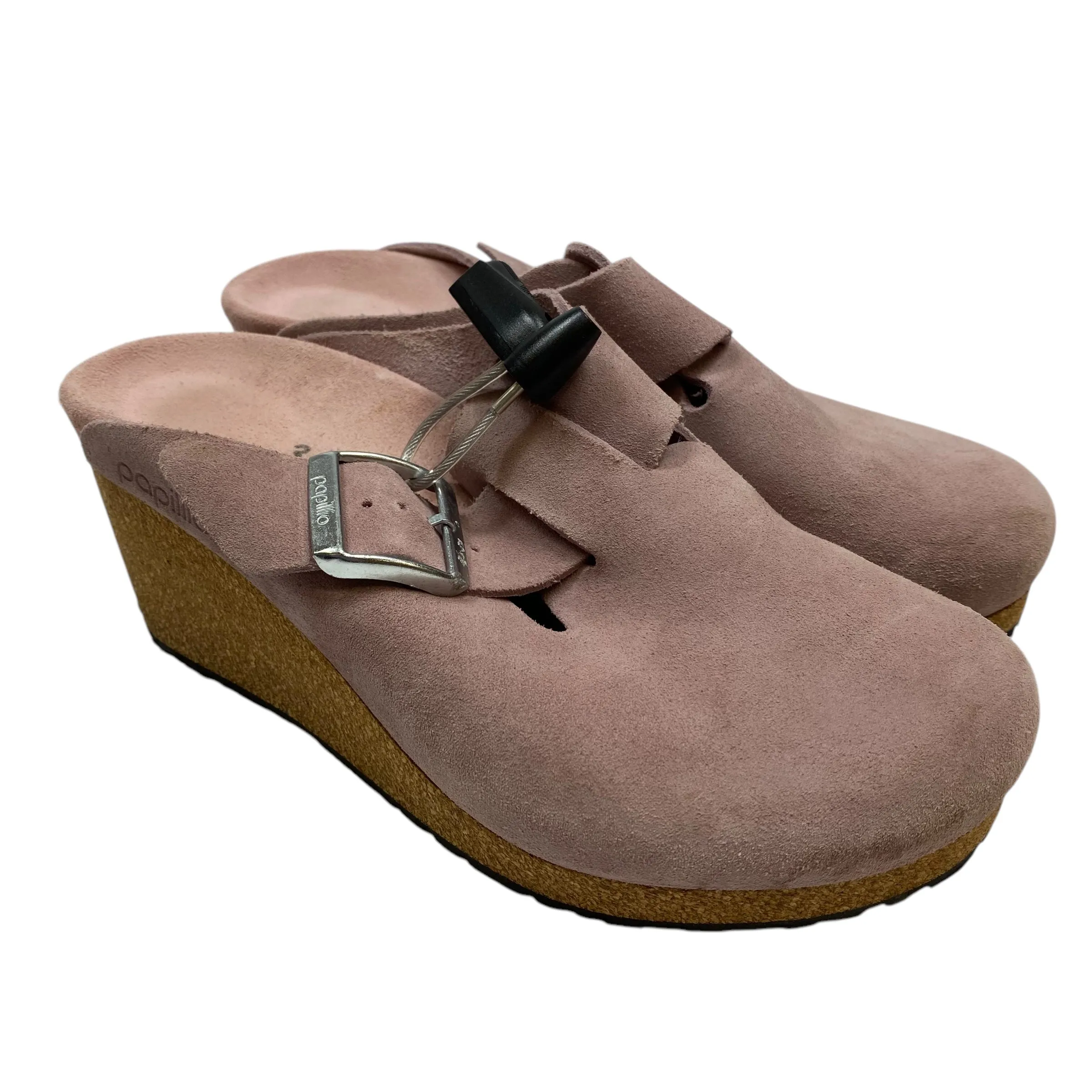 Shoes Heels Wedge By Papillio In Pink, Size: 5
