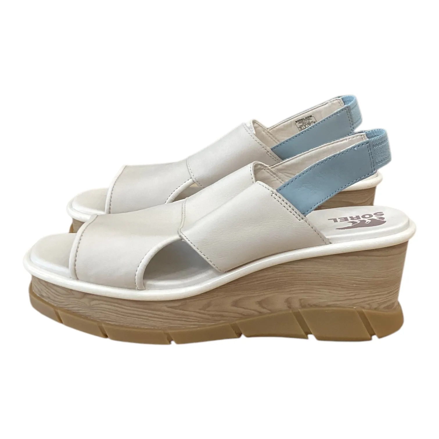 Shoes Heels Wedge By Sorel In Cream, Size: 10