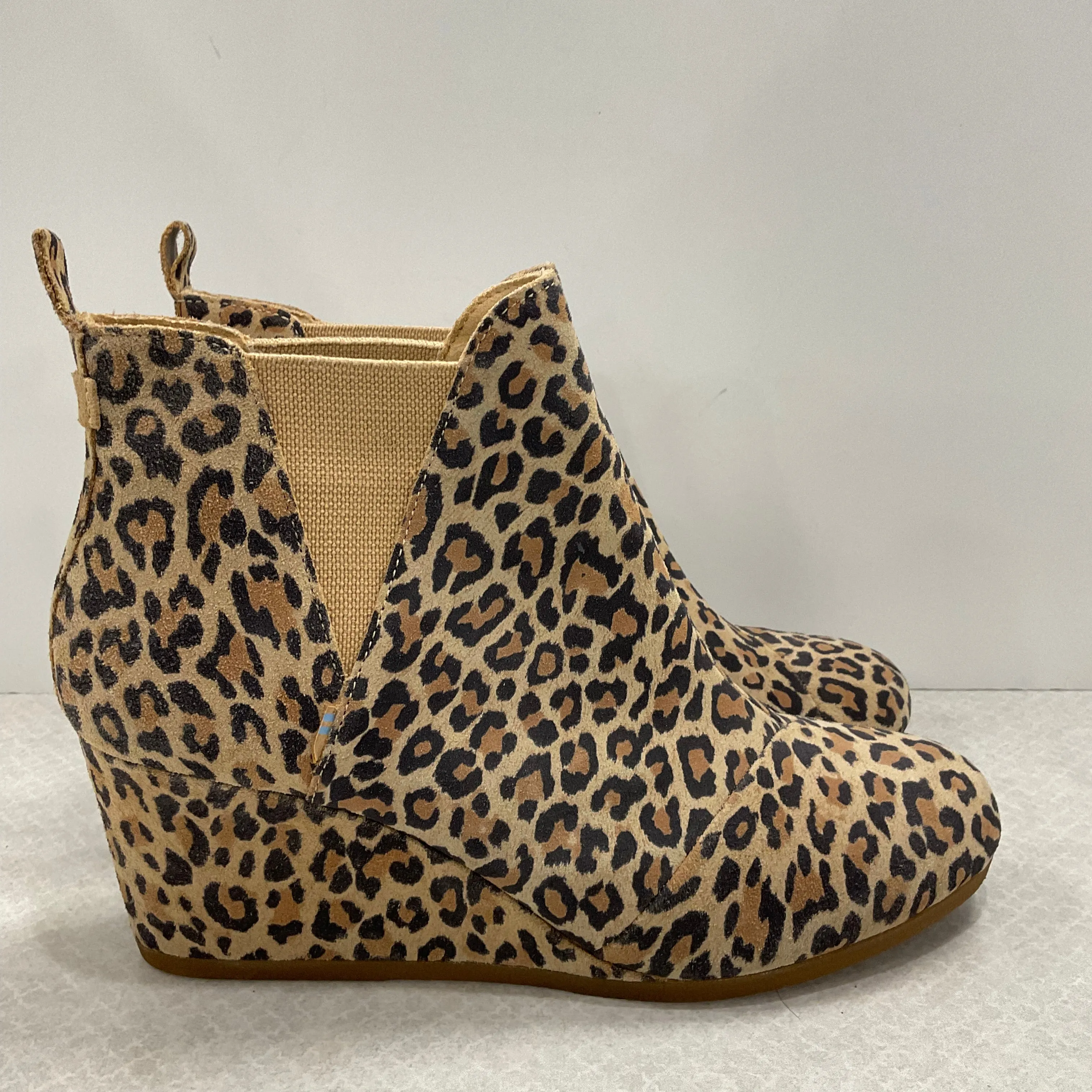 Shoes Heels Wedge By Toms In Animal Print, Size: 12