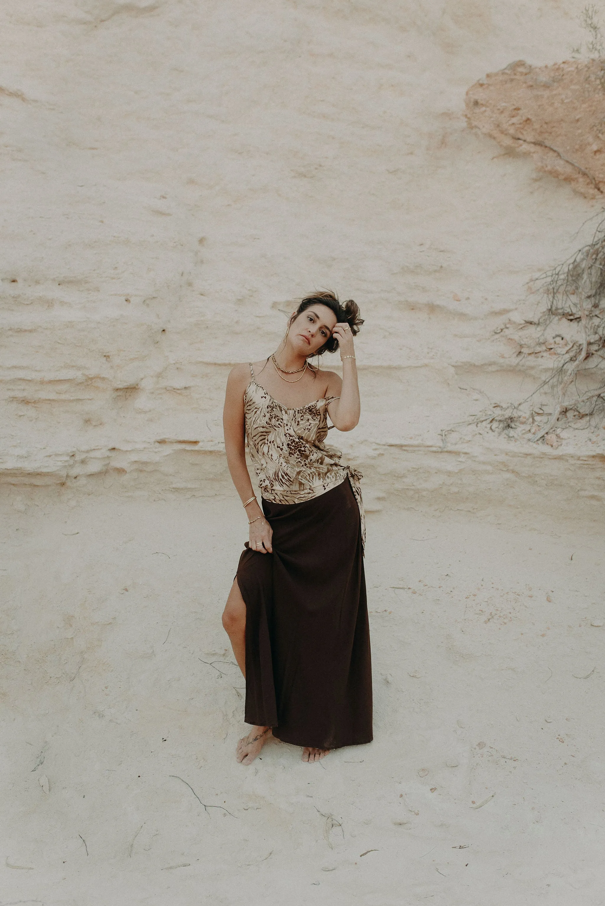 Sienna Maxi Skirt - chocolate