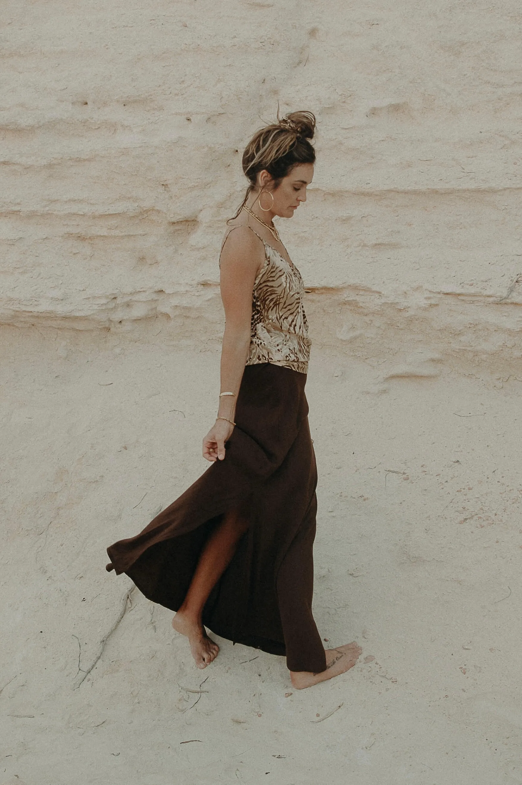 Sienna Maxi Skirt - chocolate