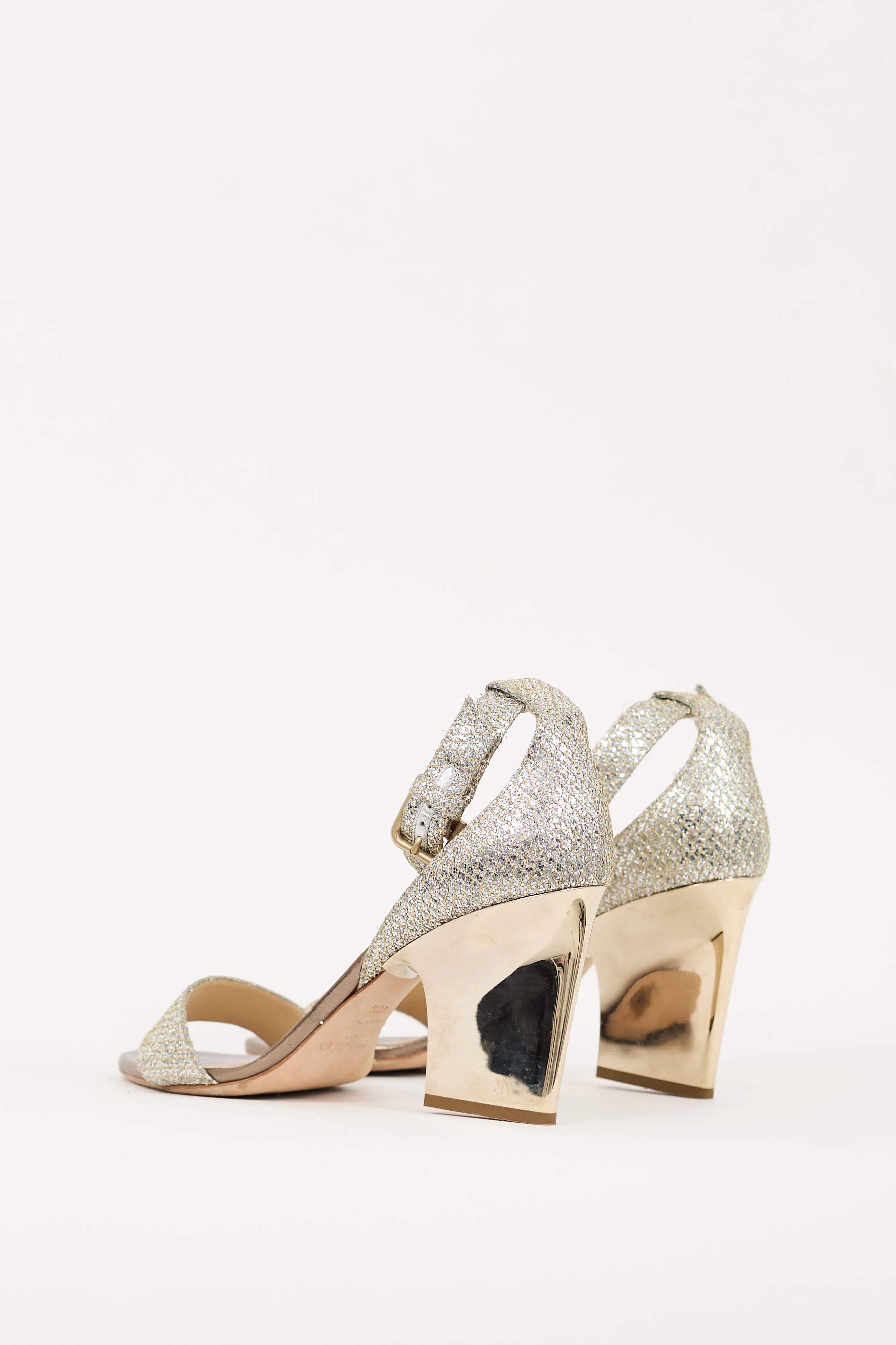 Silver & Gold Glitter Edina Heel