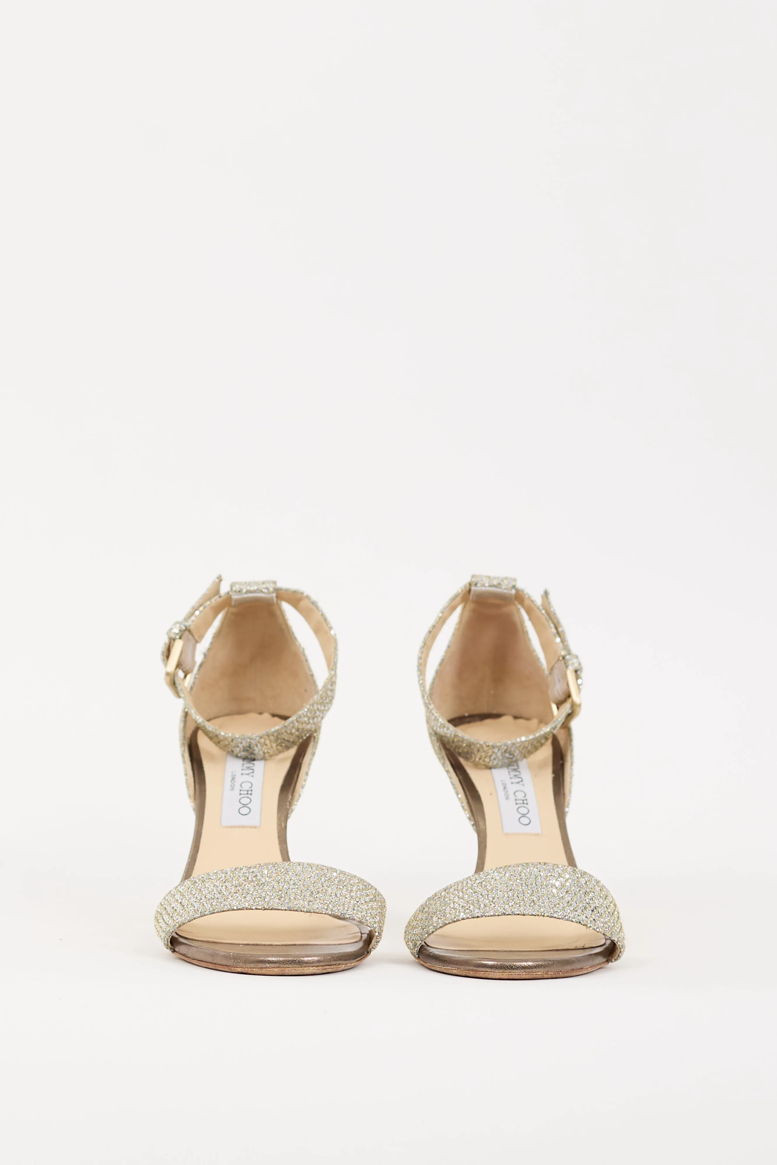 Silver & Gold Glitter Edina Heel