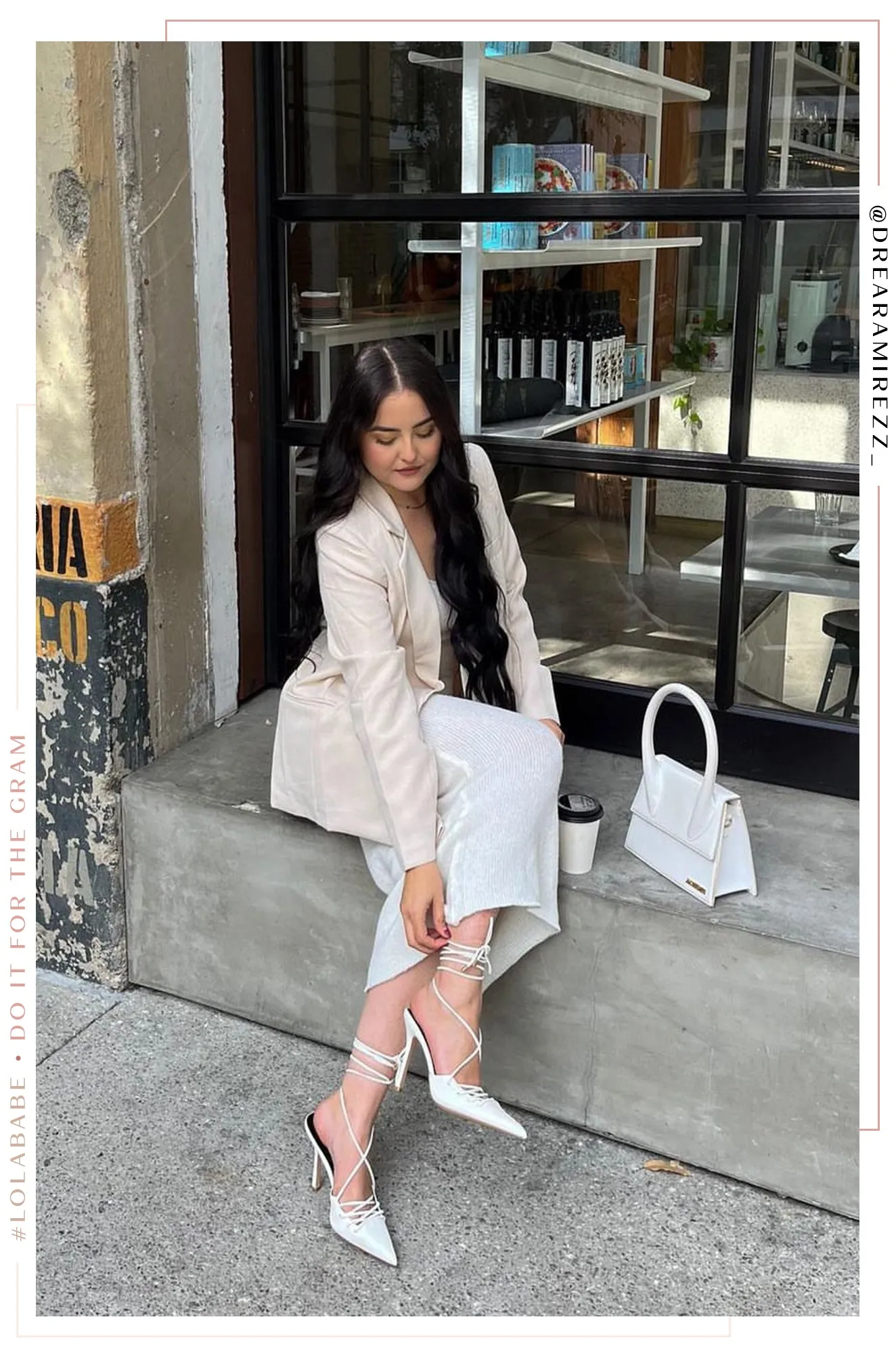 Simone Lace Up High Heel Pumps - White