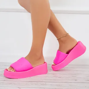 Sohiwoo  Women Platform Heel Wedges Black Wedges Sandals