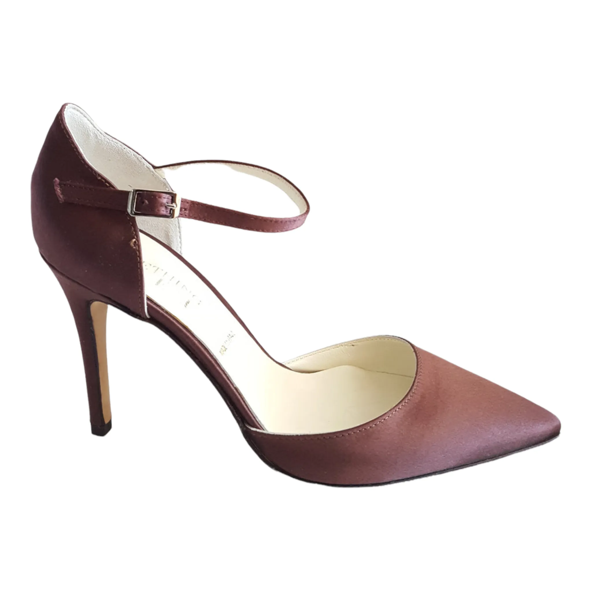 Something Bleu Satin Pointy Toe Heels size 7