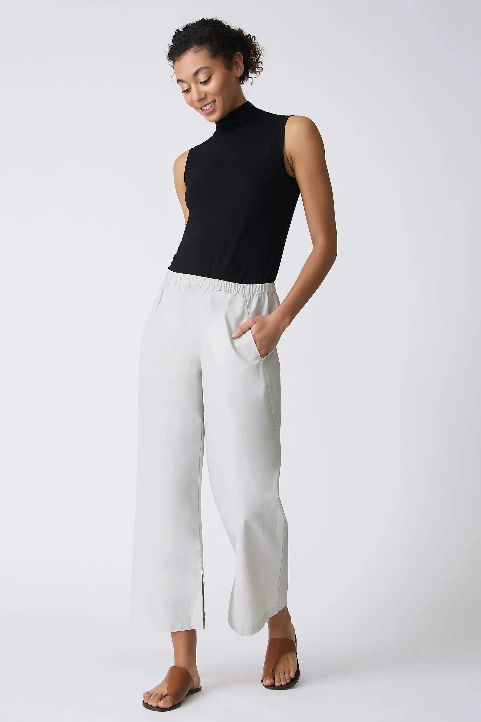 Split Hem Capri