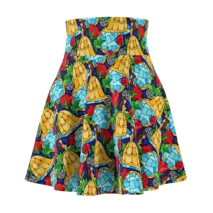 Stained Glass Women's Skater Skirt