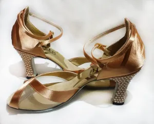 Style #72 Custom Rhinestone Dance Shoes- 7.5