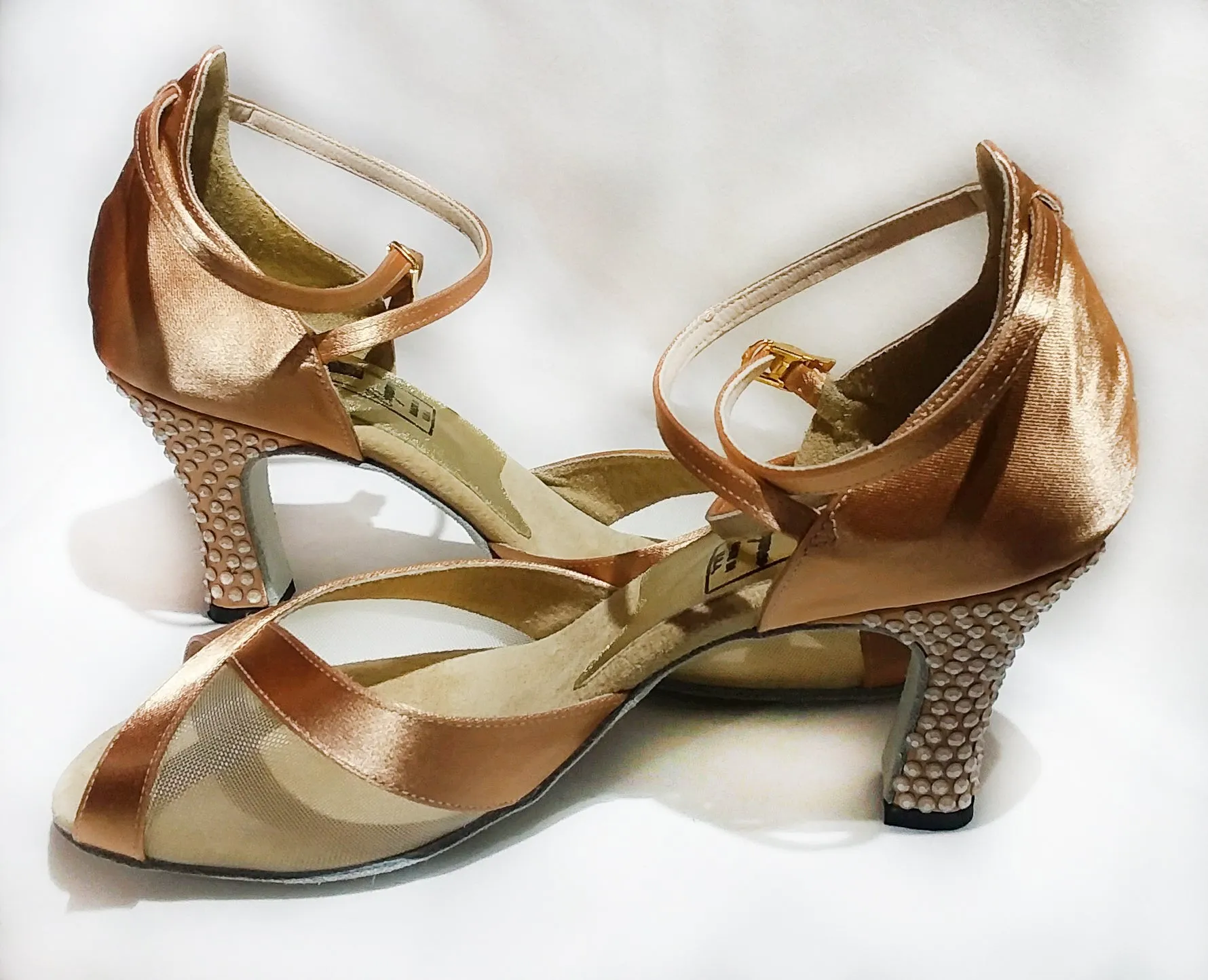 Style #72 Custom Rhinestone Dance Shoes- 7.5