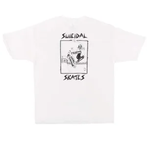 Suicidal Skates Pool skater White T Shirt- Camiseta