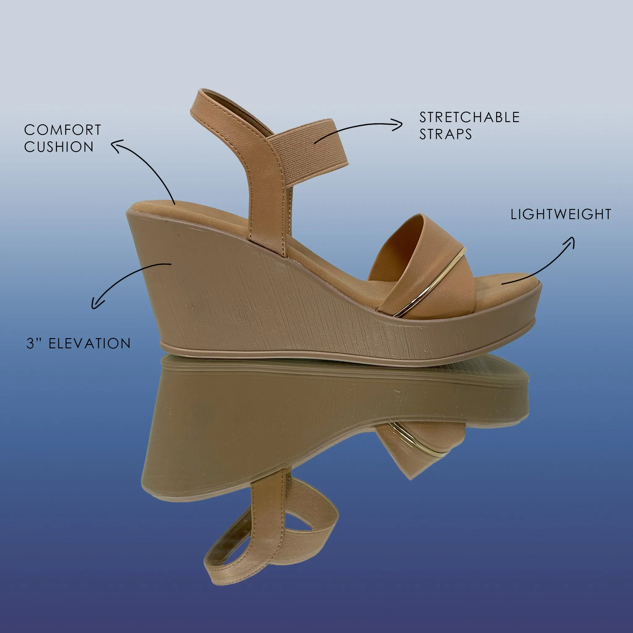 Sun-Kissed wedge heels