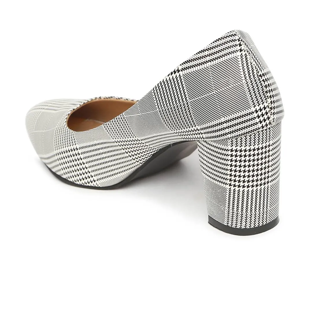 Synthetic Leather Silver Heel