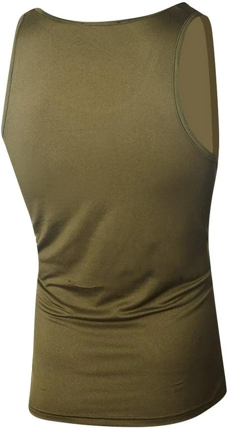 Tank Tops for Men Summer Casual Beach Fashion Letter Printed Graphic Sleeveless Fitness Sleeveless T Shirt