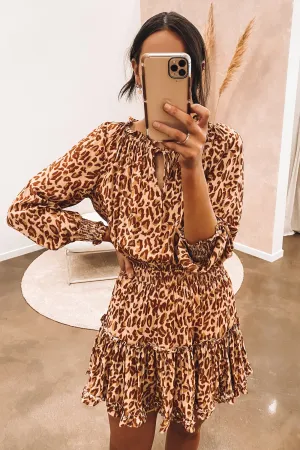 Teriq Mini Dress Leopard