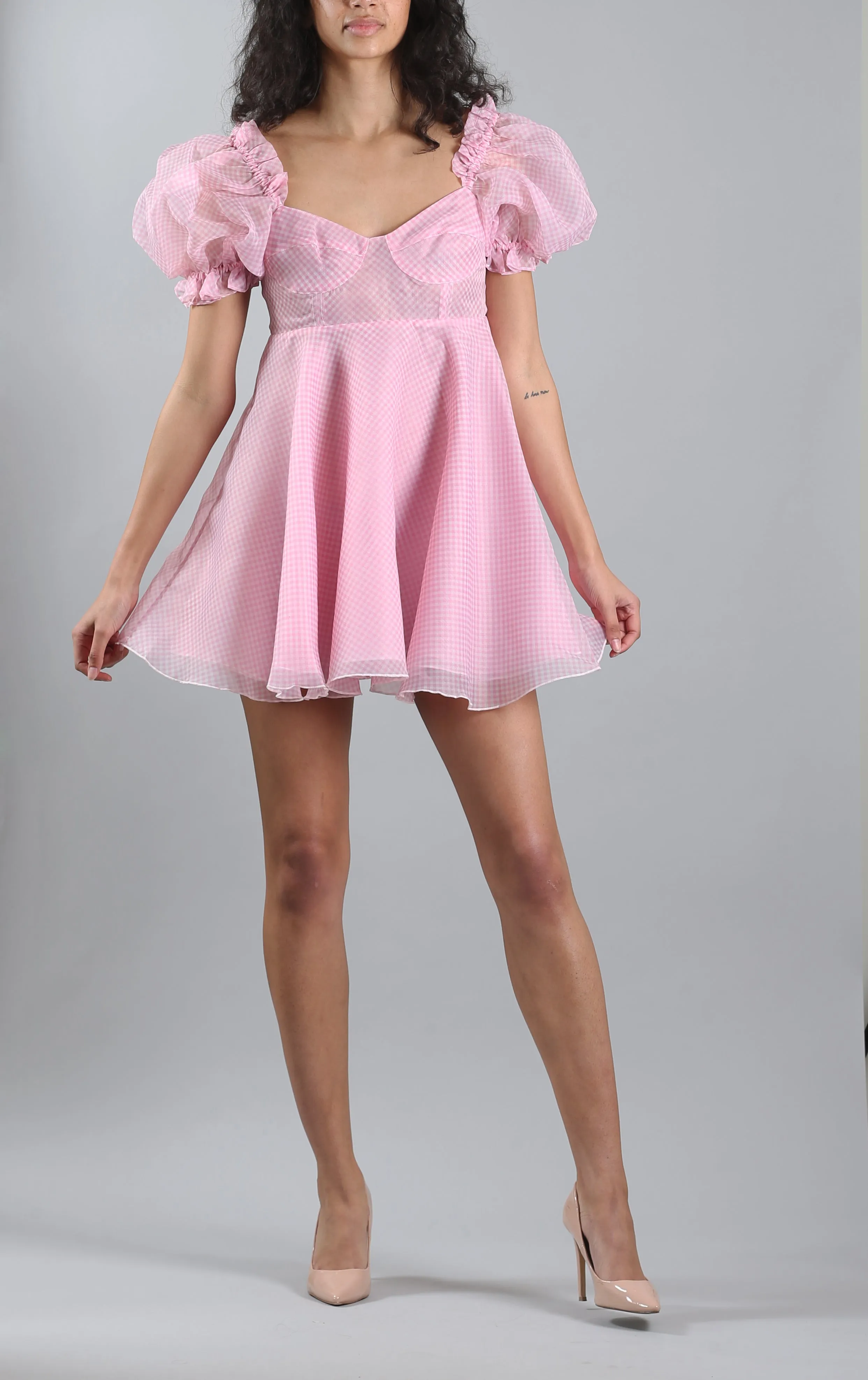 The Ice Cream Gingham Parliament Dress