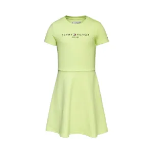 TOMMY HILFIGER - Essential  Skater Dress - Lime