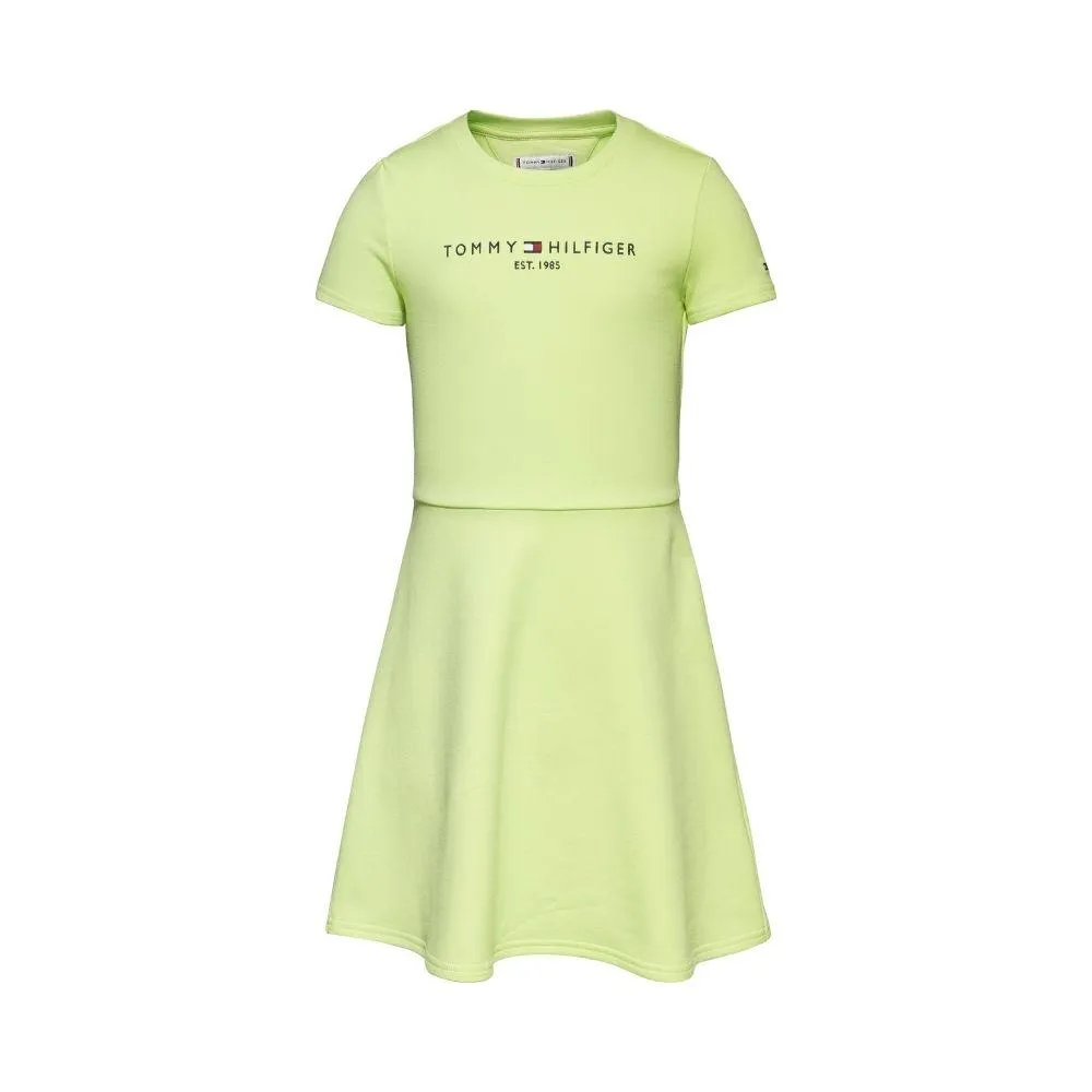 TOMMY HILFIGER - Essential  Skater Dress - Lime