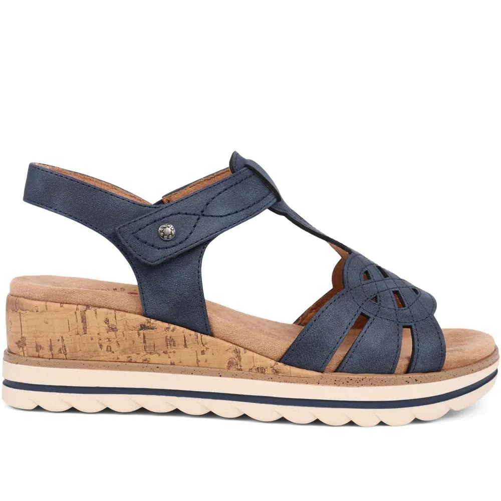 Touch-Fasten Wedge Sandals    - CENTR39003 / 324 976