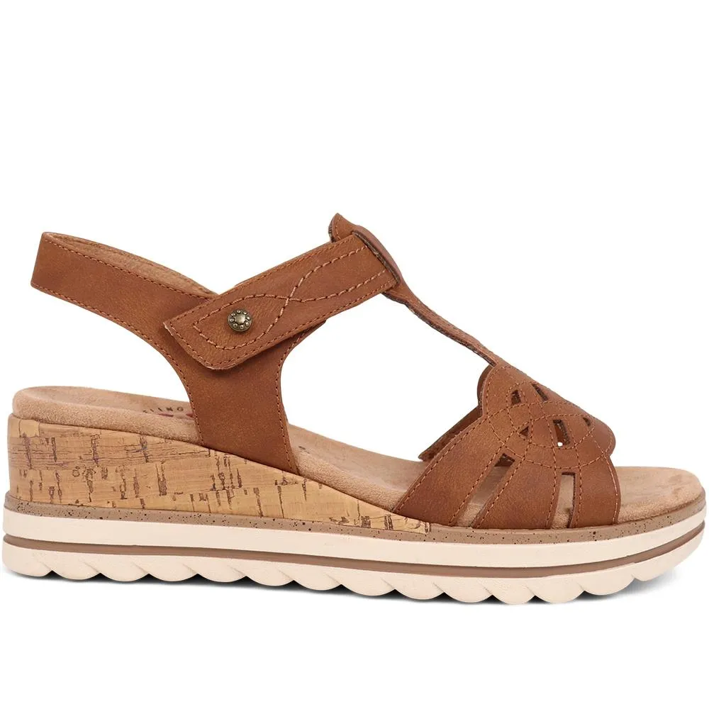 Touch-Fasten Wedge Sandals    - CENTR39003 / 324 976
